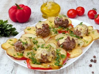 Цветы из картошки