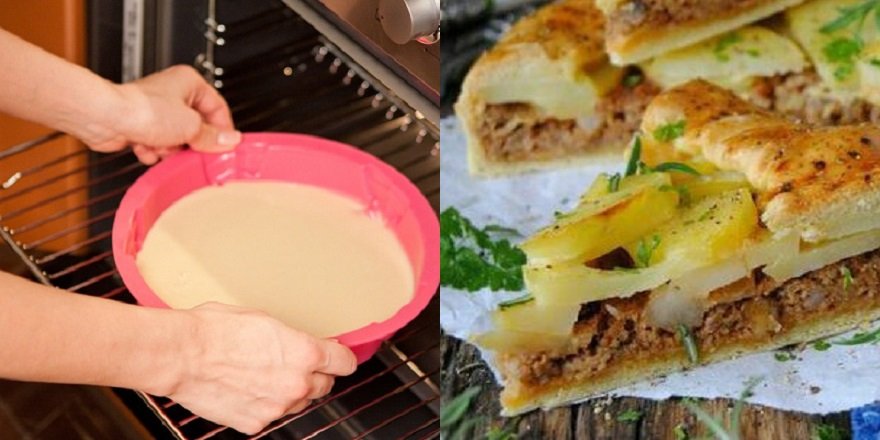картофельный пирог с фаршем