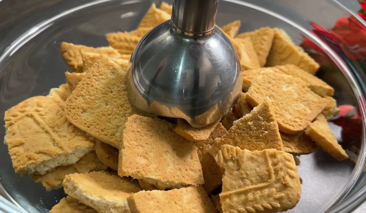 измельчение печенья