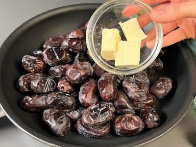 Десерт из фиников и орехов