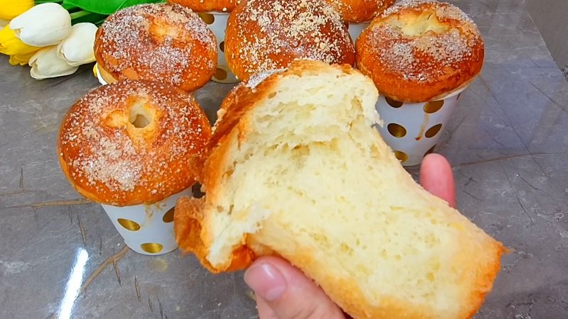 подача готовой выпечки