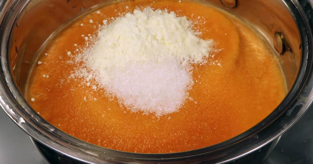 морковное пюре с сахаром