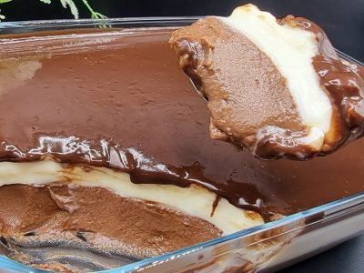 Многослойный десерт из муки и молока: без духовки и желатина