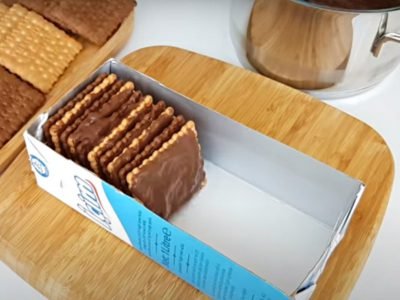 Простой десерт из печенья без выпечки