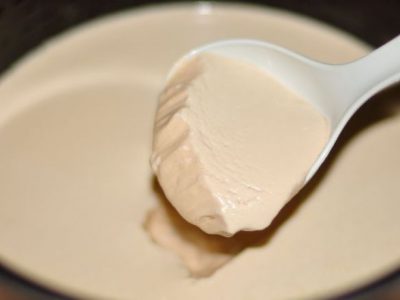 Десерт из ряженки с желатином