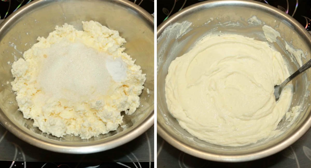 творог с сахаром