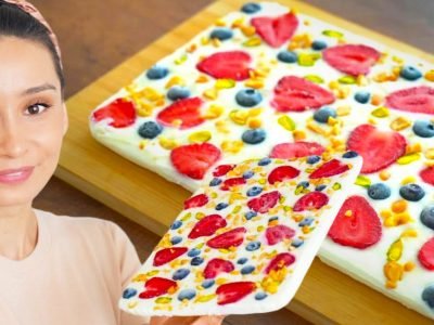 Легкий десерт из йогурта без сахара