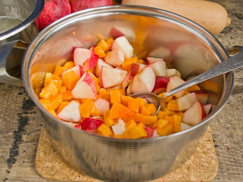 тыква с яблоком