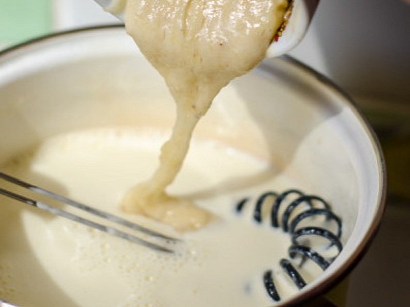 добавление бананового пюре