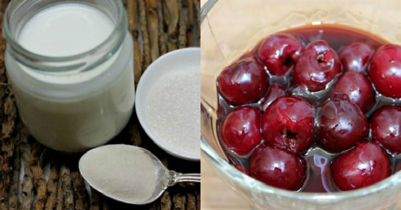 сметанное желе с ягодами