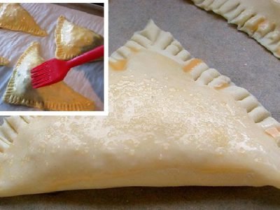 Диетические слойки с грибами