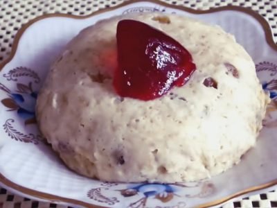 Диетический пудинг в микроволновке