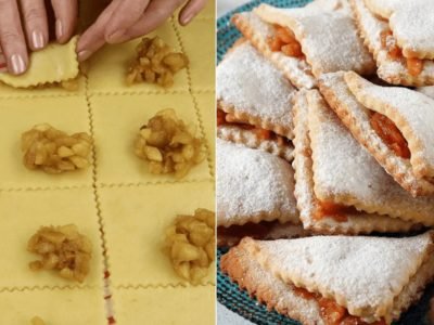 Домашнее печенье с яблоками