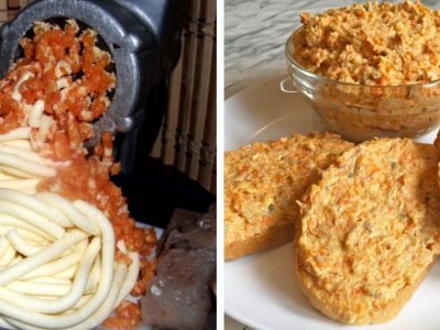 Домашнее селедочное масло с морковью