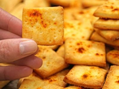 Домашние крекеры из творога