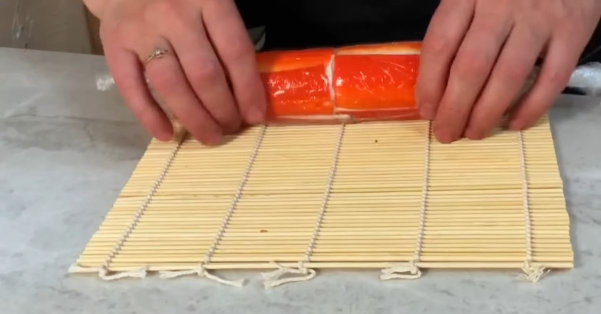 закуска с крабовыми палочками