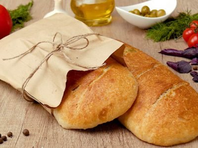 Домашний хлеб с зеленью