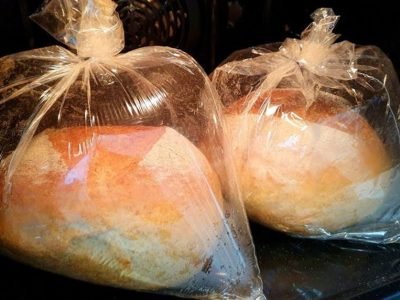 Домашний хлеб в рукаве для запекания