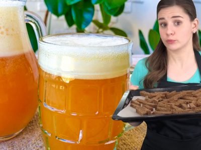 Домашний квас на черном хлебе