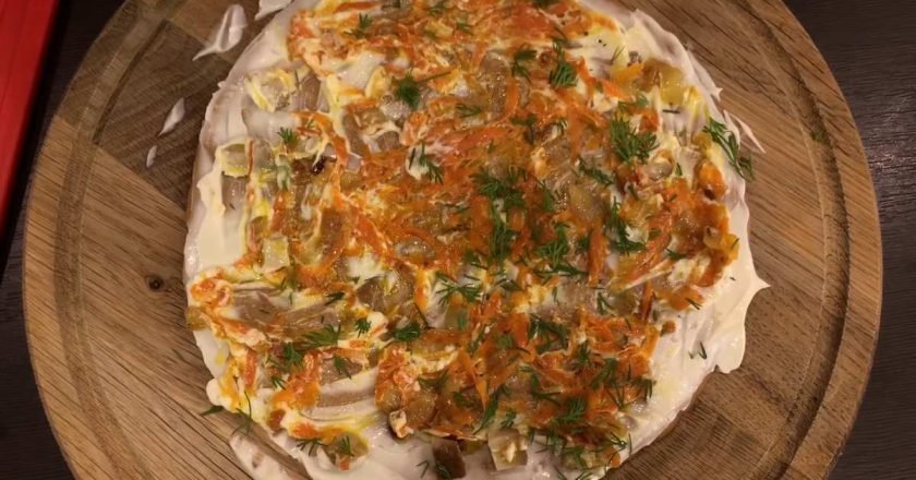 рассольник в казане