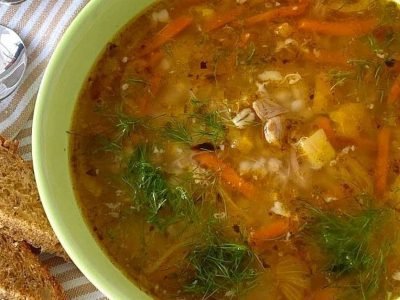 Домашний суп из индейки и трех круп «6 ложек»