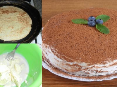 Домашний торт на сковороде