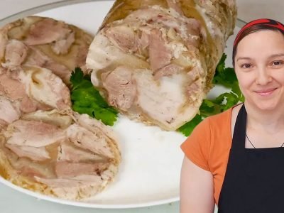 Домашний зельц из свиной рульки по рецепту цыганки Гали