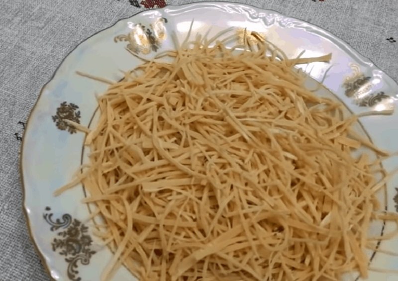 нарезка теста