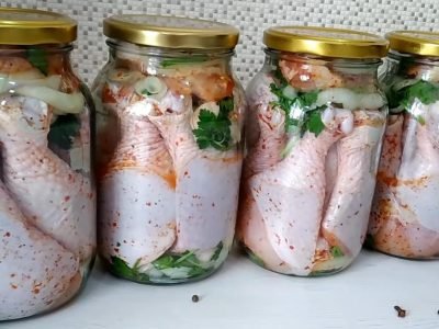 Домашняя тушенка из курицы по-ленивому