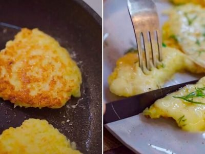 Драники под сыром