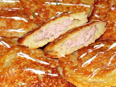 Драники с фаршем