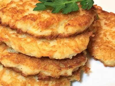 Драники с шампиньонами