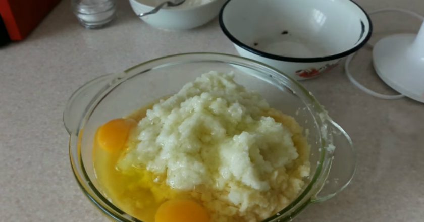 картопля з яйцем