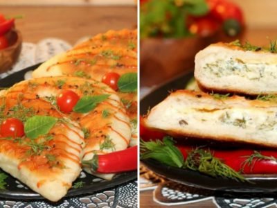 Дрожжевые лепешки с сыром