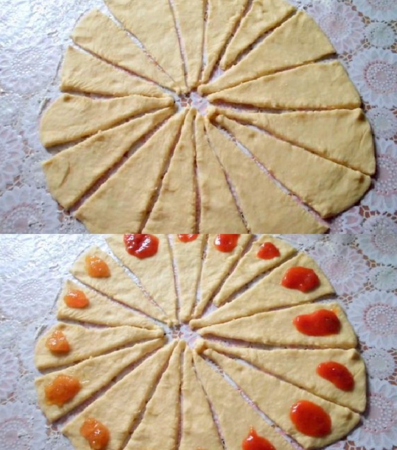 рецепт дрожжевых рогаликов