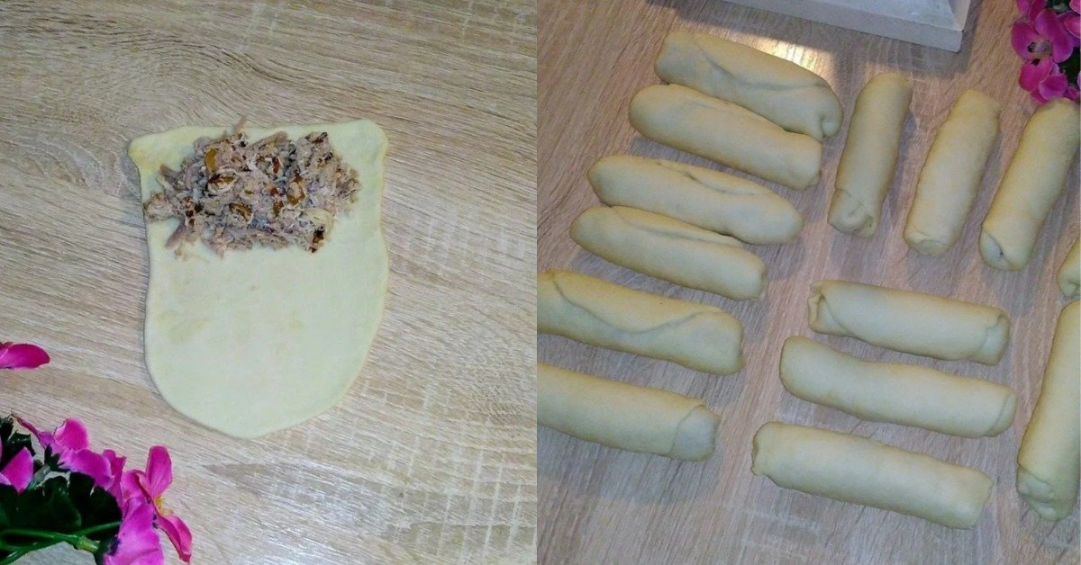 трубочки с мясом
