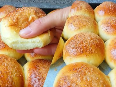 Дрожжевые яблочные булочки