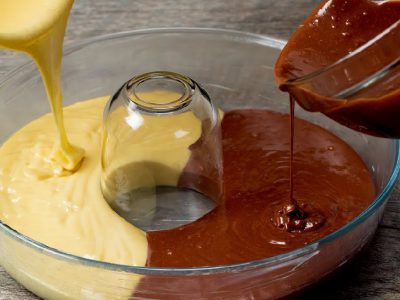 Двухцветный кекс