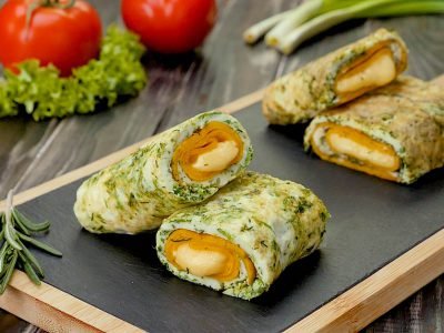 Двухслойный омлет с сыром