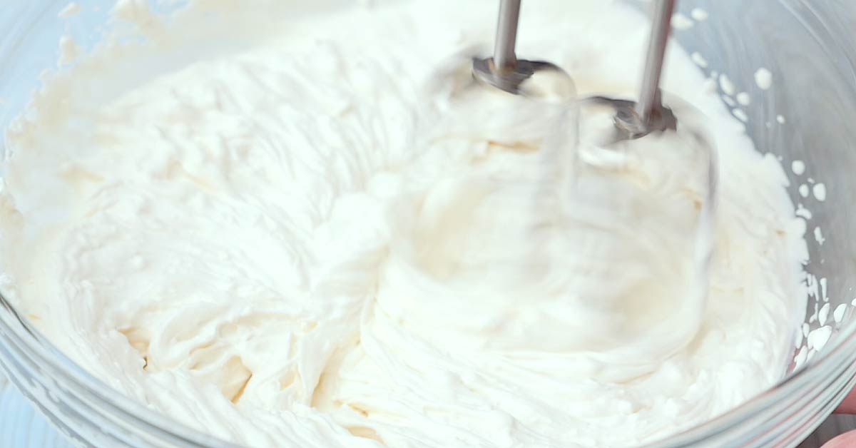 взбитые сливки с маскарпоне