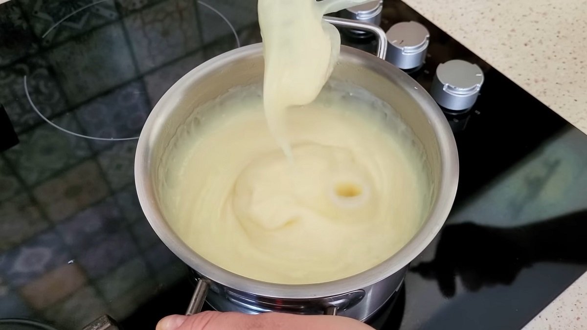 приготовление крема.