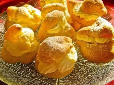 Эклеры с сырно-сливочным кремом