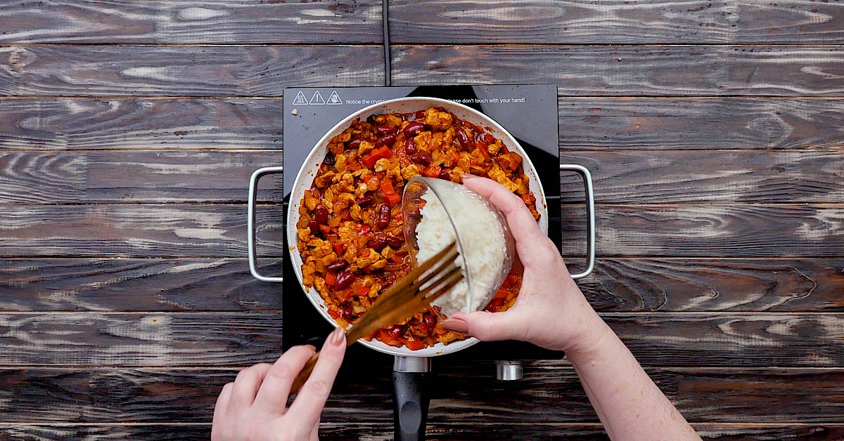 добавление риса