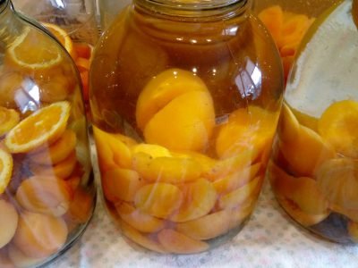 Фанта из абрикосов и апельсинов