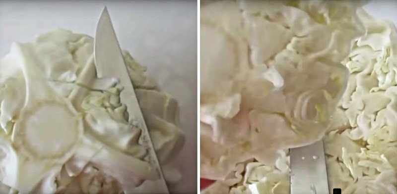 как резать капусту