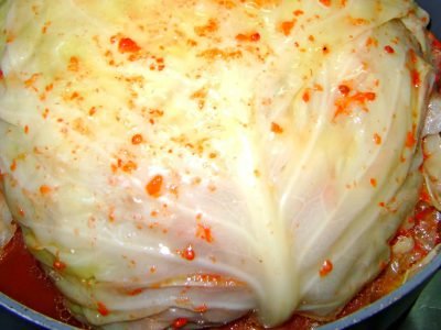 Фаршированная белокочанная капуста