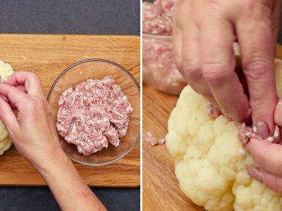 Фаршированная цветная капуста