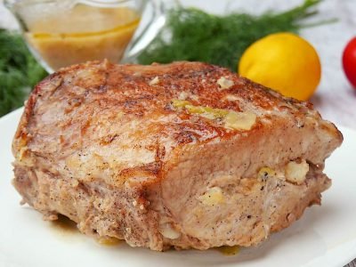 Фаршированная свиная корейка