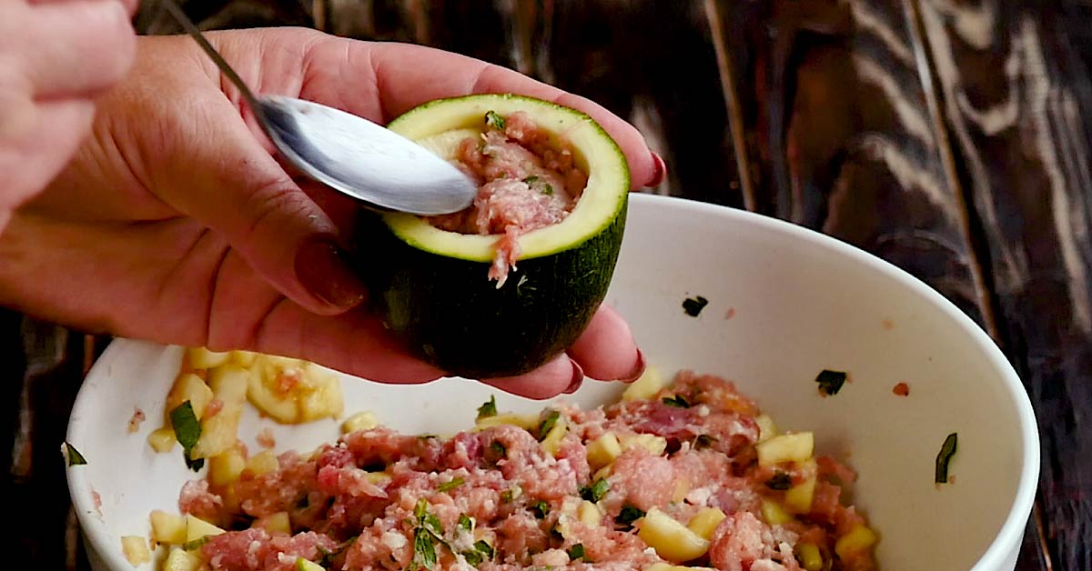 фаршированные цукини с фаршем