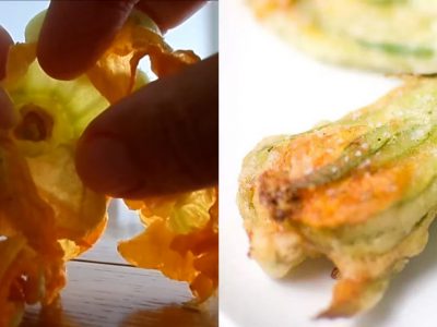 Фаршированные цветы тыквы